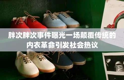 胖次胖次事件曝光一场颠覆传统的内衣革命引发社会热议