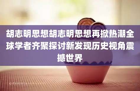 胡志明思想胡志明思想再掀热潮全球学者齐聚探讨新发现历史视角震撼世界