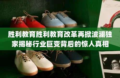 胜利教育胜利教育改革再掀波澜独家揭秘行业巨变背后的惊人真相