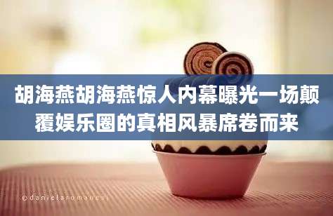 胡海燕胡海燕惊人内幕曝光一场颠覆娱乐圈的真相风暴席卷而来