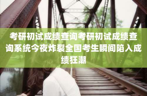 考研初试成绩查询考研初试成绩查询系统今夜炸裂全国考生瞬间陷入成绩狂潮