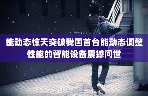 能动态惊天突破我国首台能动态调整性能的智能设备震撼问世