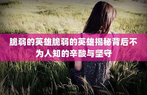 脆弱的英雄脆弱的英雄揭秘背后不为人知的辛酸与坚守