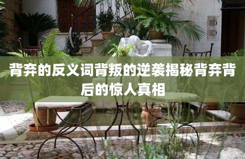 背弃的反义词背叛的逆袭揭秘背弃背后的惊人真相