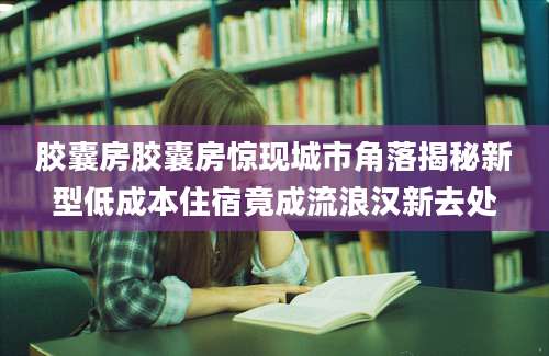 胶囊房胶囊房惊现城市角落揭秘新型低成本住宿竟成流浪汉新去处