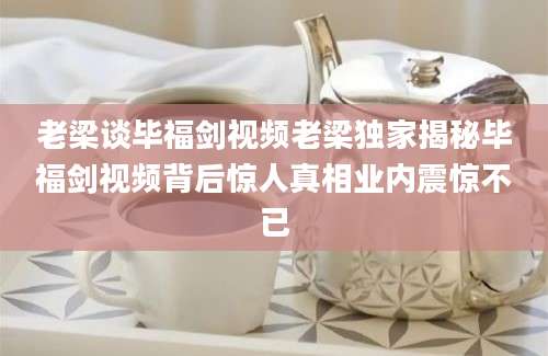 老梁谈毕福剑视频老梁独家揭秘毕福剑视频背后惊人真相业内震惊不已
