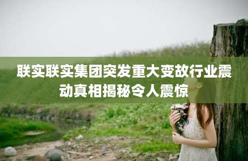 联实联实集团突发重大变故行业震动真相揭秘令人震惊