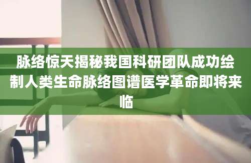 脉络惊天揭秘我国科研团队成功绘制人类生命脉络图谱医学革命即将来临