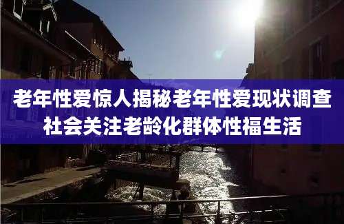 老年性爱惊人揭秘老年性爱现状调查社会关注老龄化群体性福生活