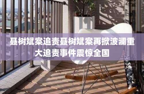 聂树斌案追责聂树斌案再掀波澜重大追责事件震惊全国