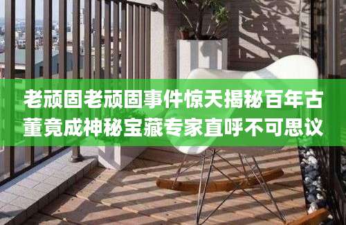 老顽固老顽固事件惊天揭秘百年古董竟成神秘宝藏专家直呼不可思议