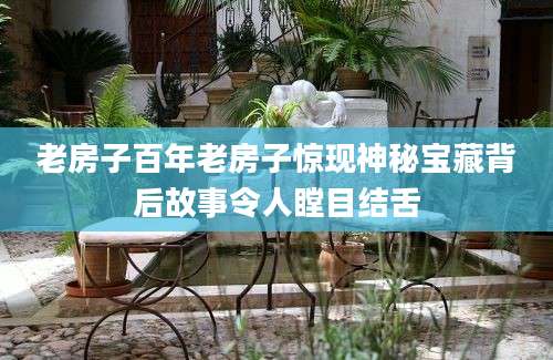 老房子百年老房子惊现神秘宝藏背后故事令人瞠目结舌