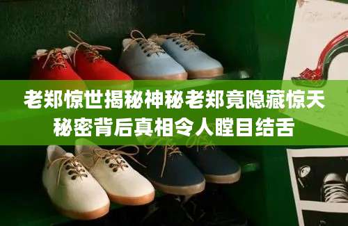 老郑惊世揭秘神秘老郑竟隐藏惊天秘密背后真相令人瞠目结舌